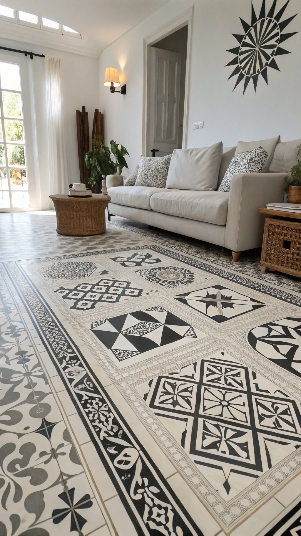 10. Patterned Tiles for a Bold Statement