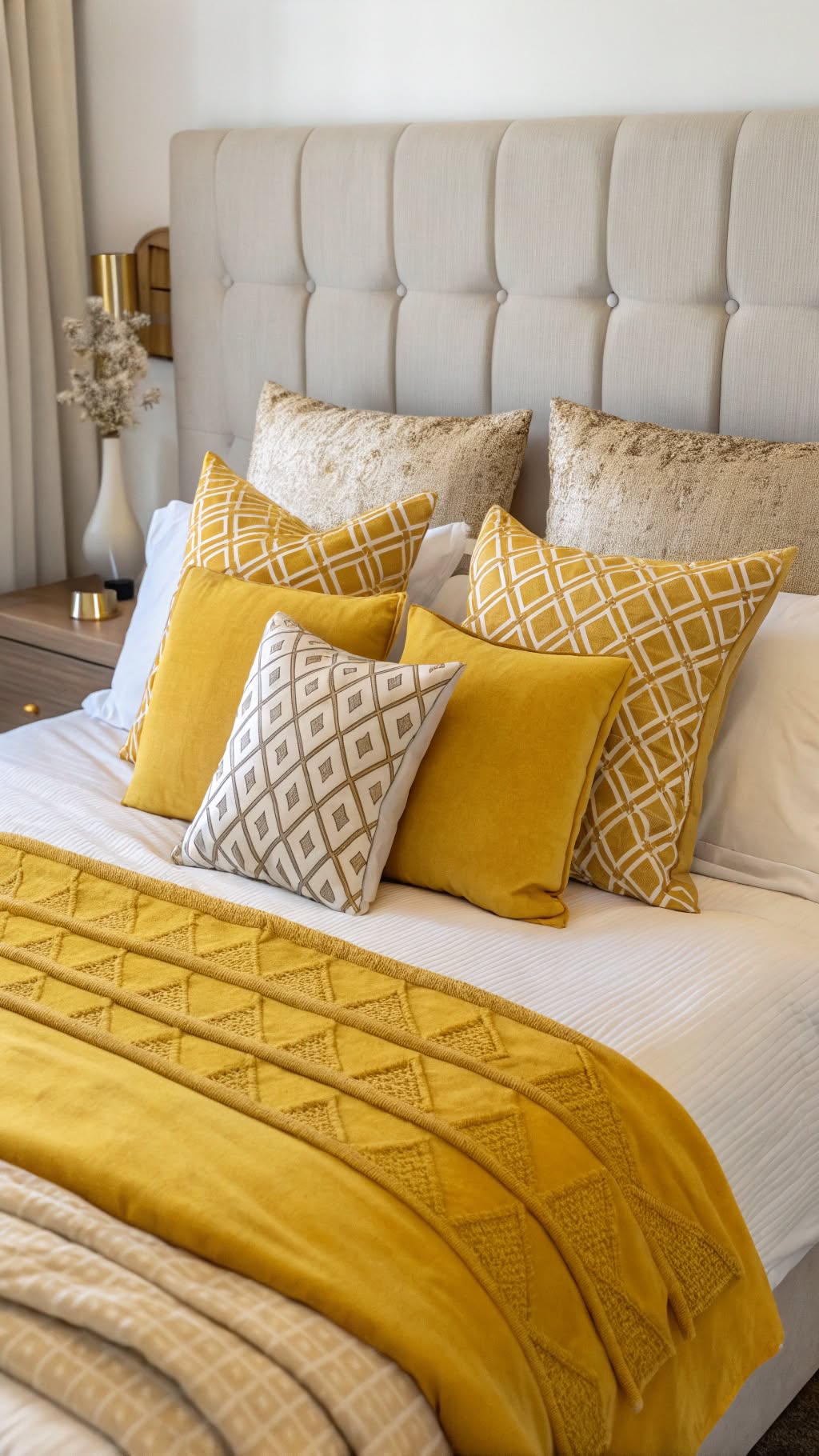 11. Incorporate Yellow Throw Pillows