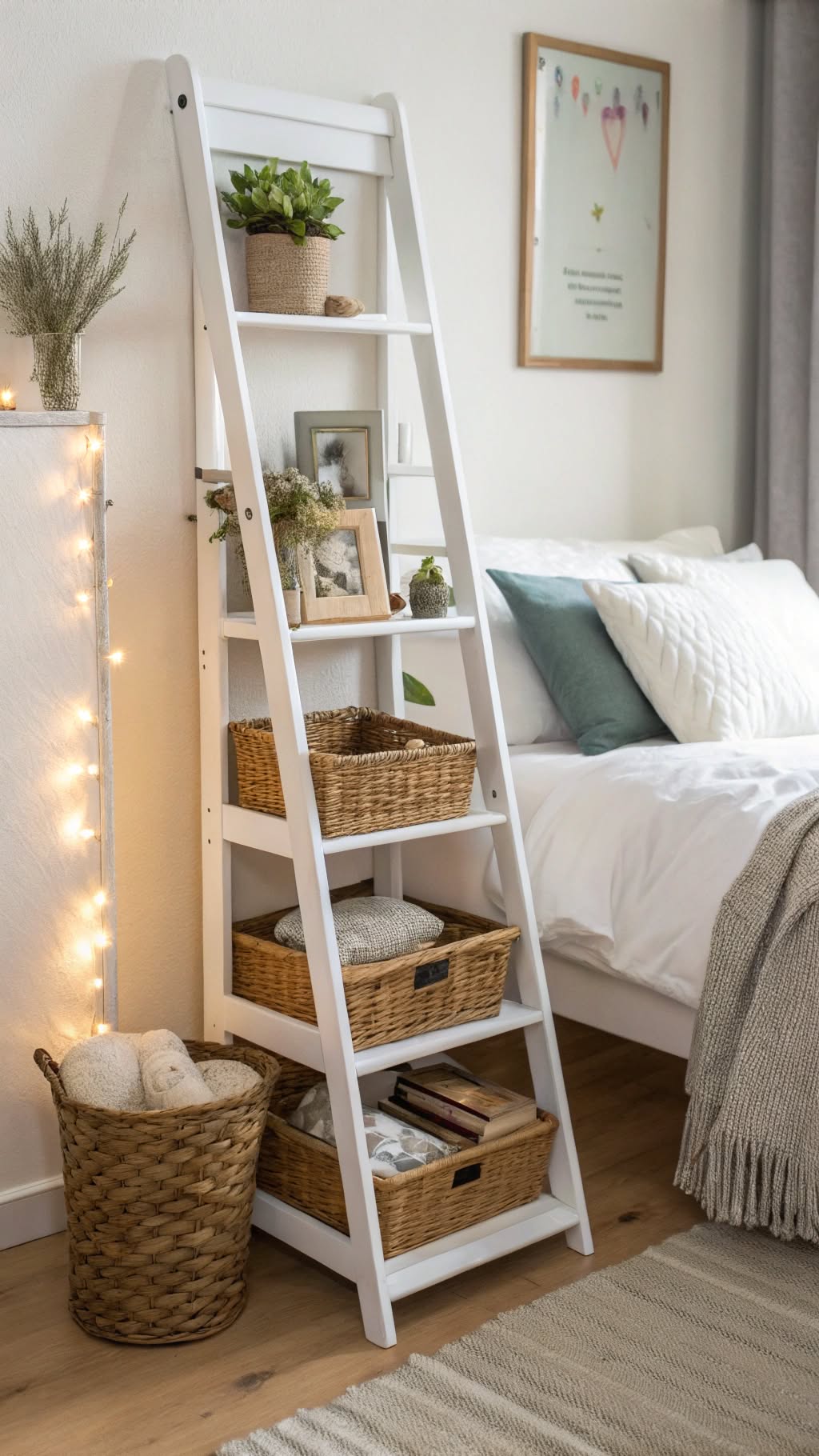11. Ladder Shelves