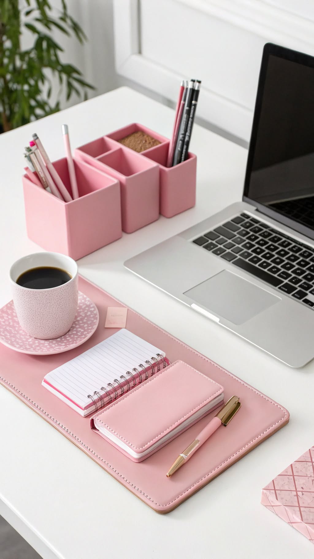 11. Pink Desk Accessories for Functionality and Style