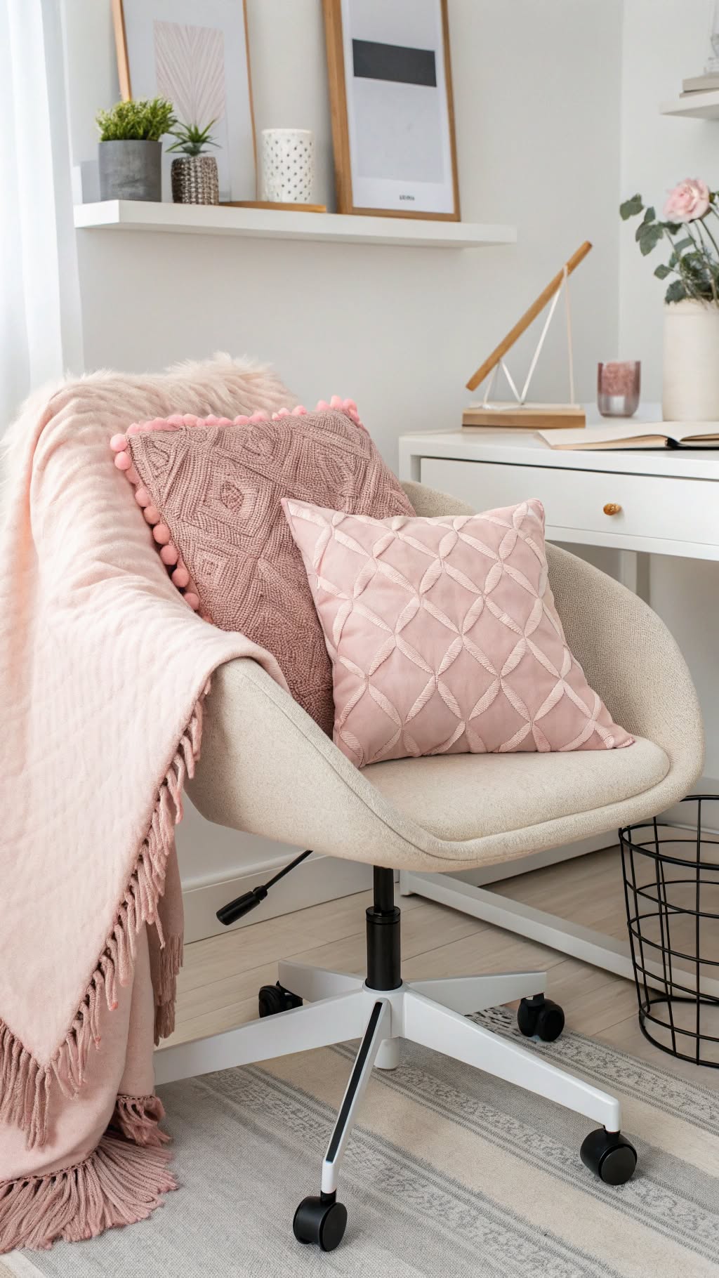 12. Pink Throw Pillows for Comfort and Charm