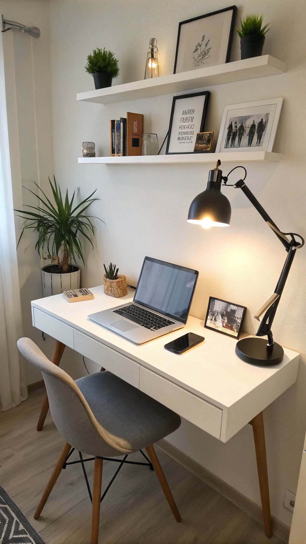 12. The Floating Shelf Desk