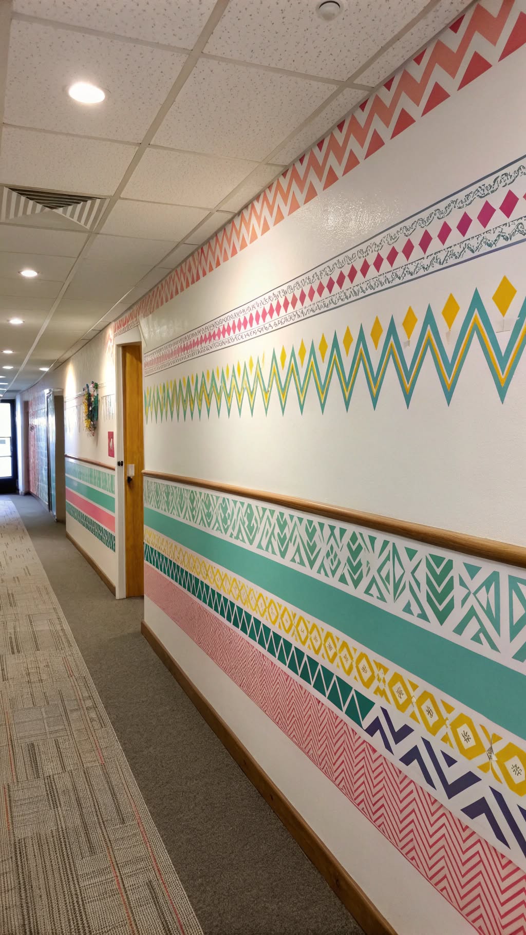 12. Use Washi Tape for Geometric Patterns