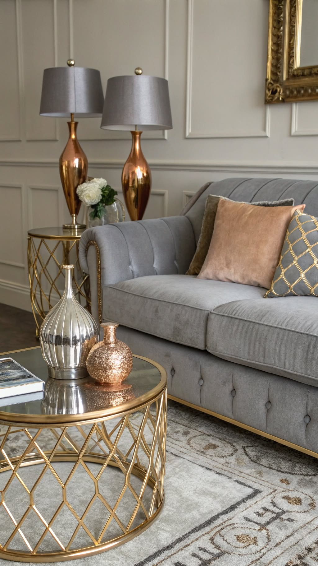 13. Incorporate Metallic Accents
