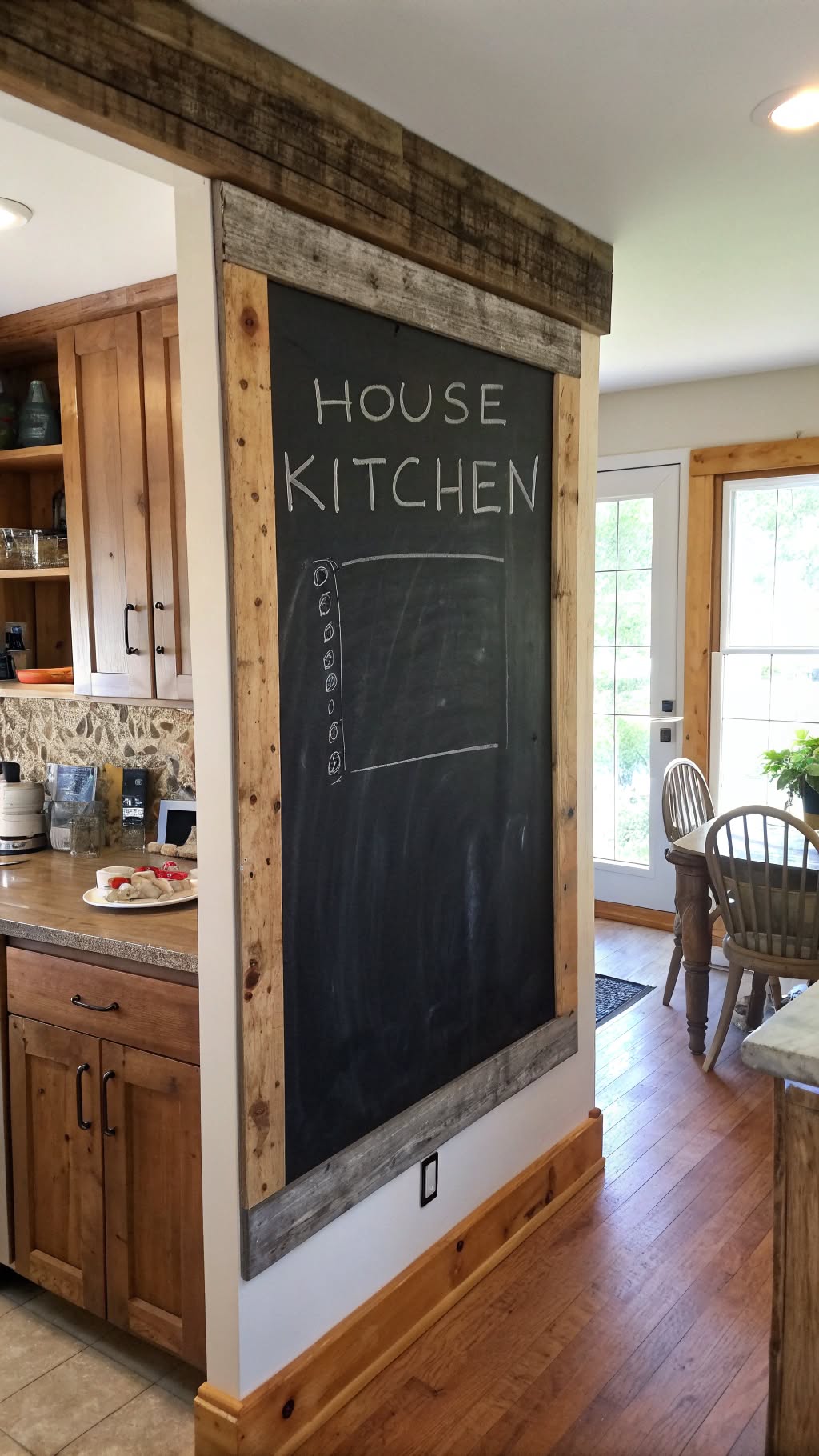 13. Install a Chalkboard Wall for Farmhouse Flair