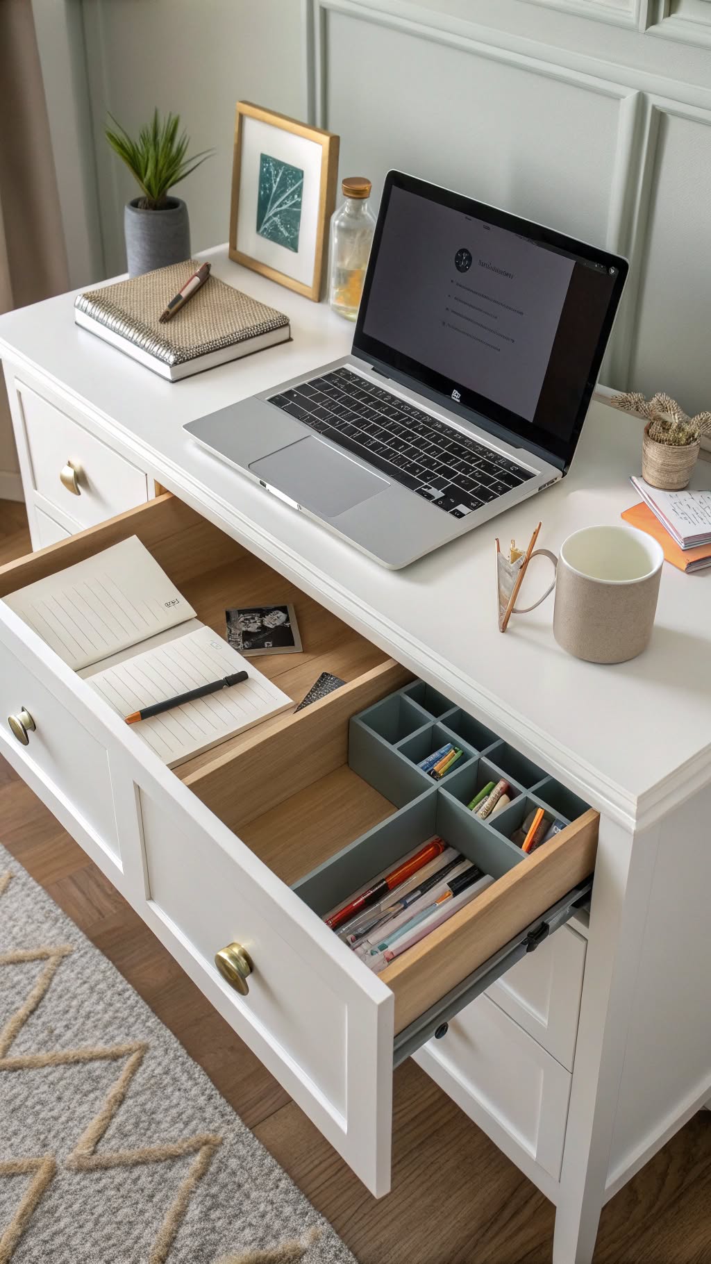 13. The Convertible Dresser Desk