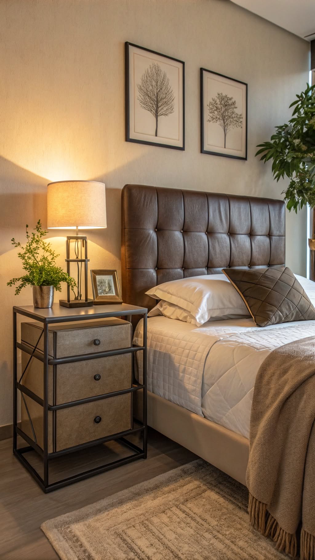 15. Leather Upholstery for a Luxe Touch