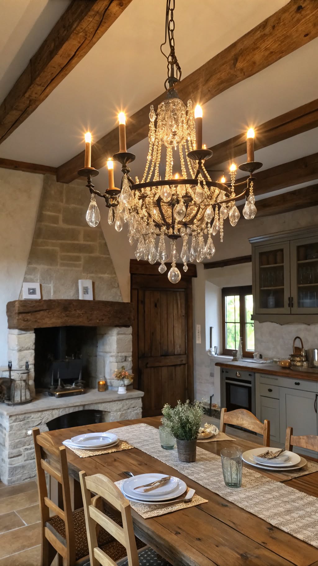 15. Victorian-Style Chandelier Lighting