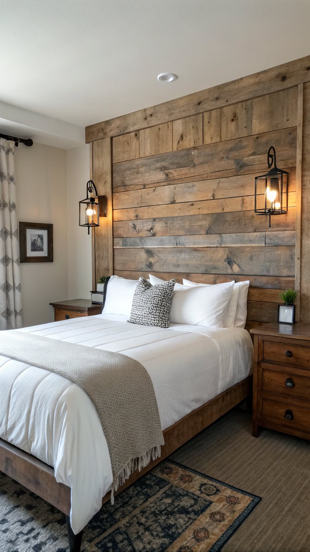16. Reclaimed Wood Headboard