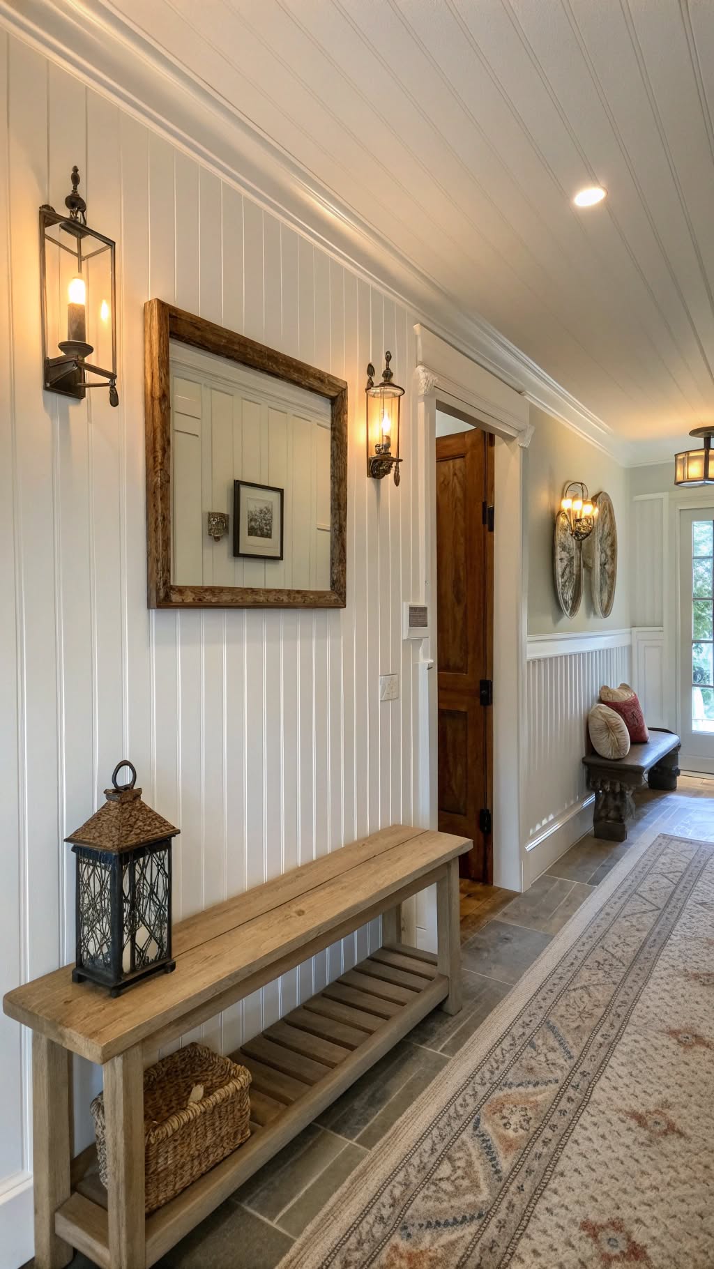 19. Vintage-Inspired Beadboard Panelling