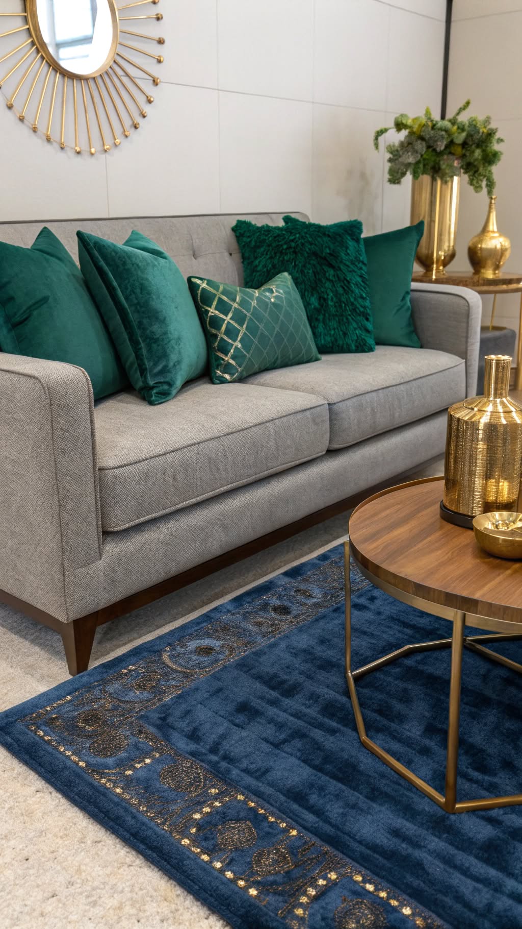 1. Pair with Bold Jewel Tones