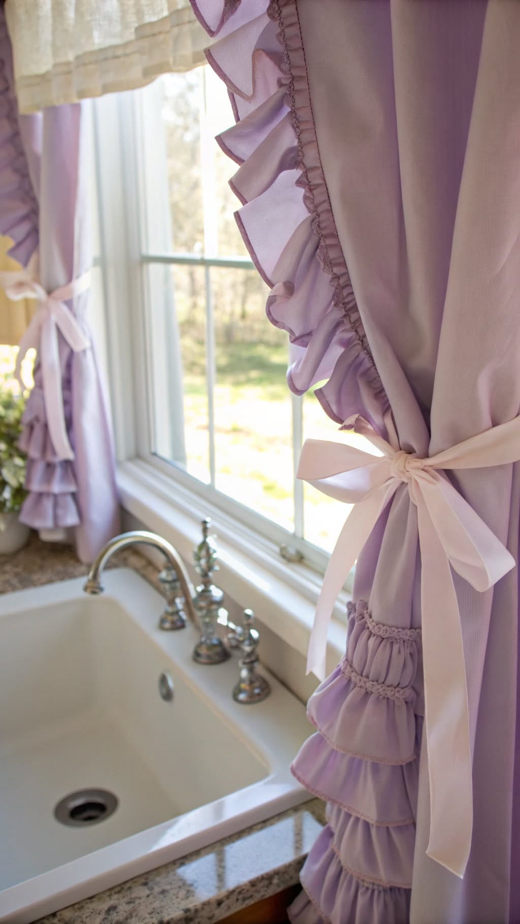 20. DIY Ruffled Curtains for a Handmade Touch