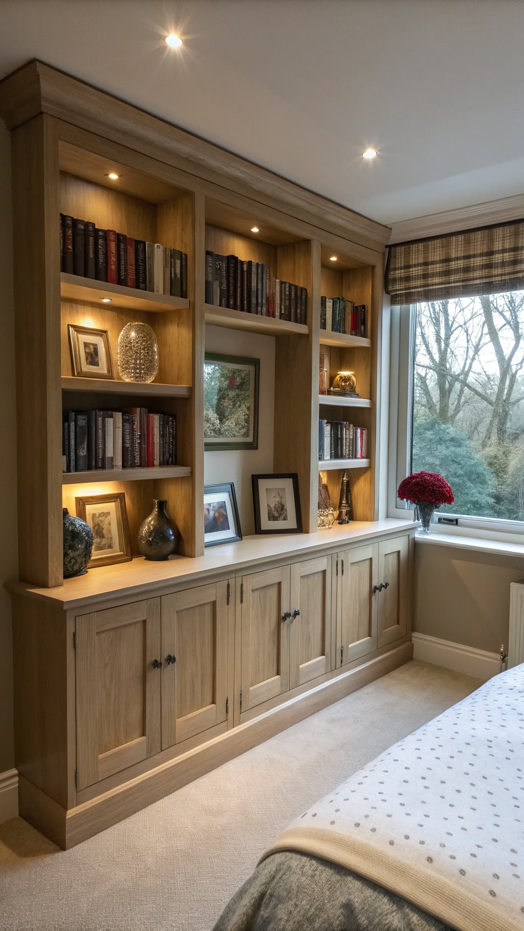 3. Built-In Shelving for a Custom Look