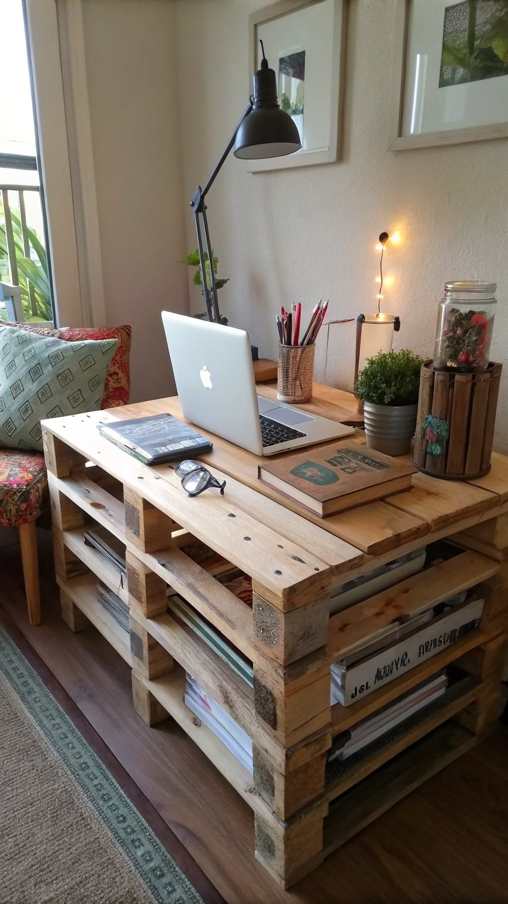 3. DIY Pallet Desk