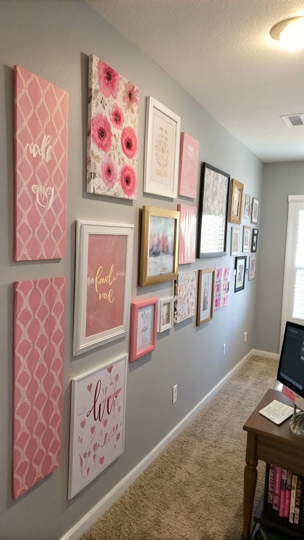 3. Pink Wall Art