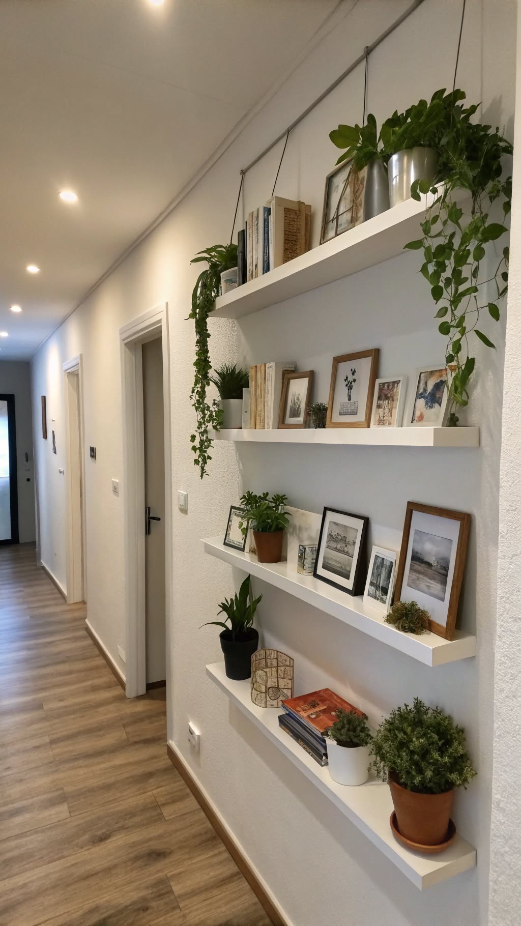 3. Wall-Mounted Shelves for Function and Style
