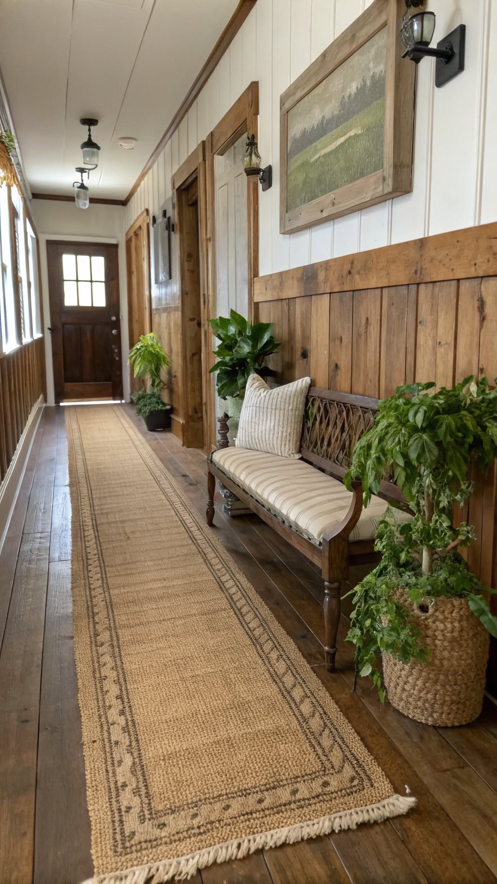 4. Reclaimed Wood Panelling for Rustic Charm