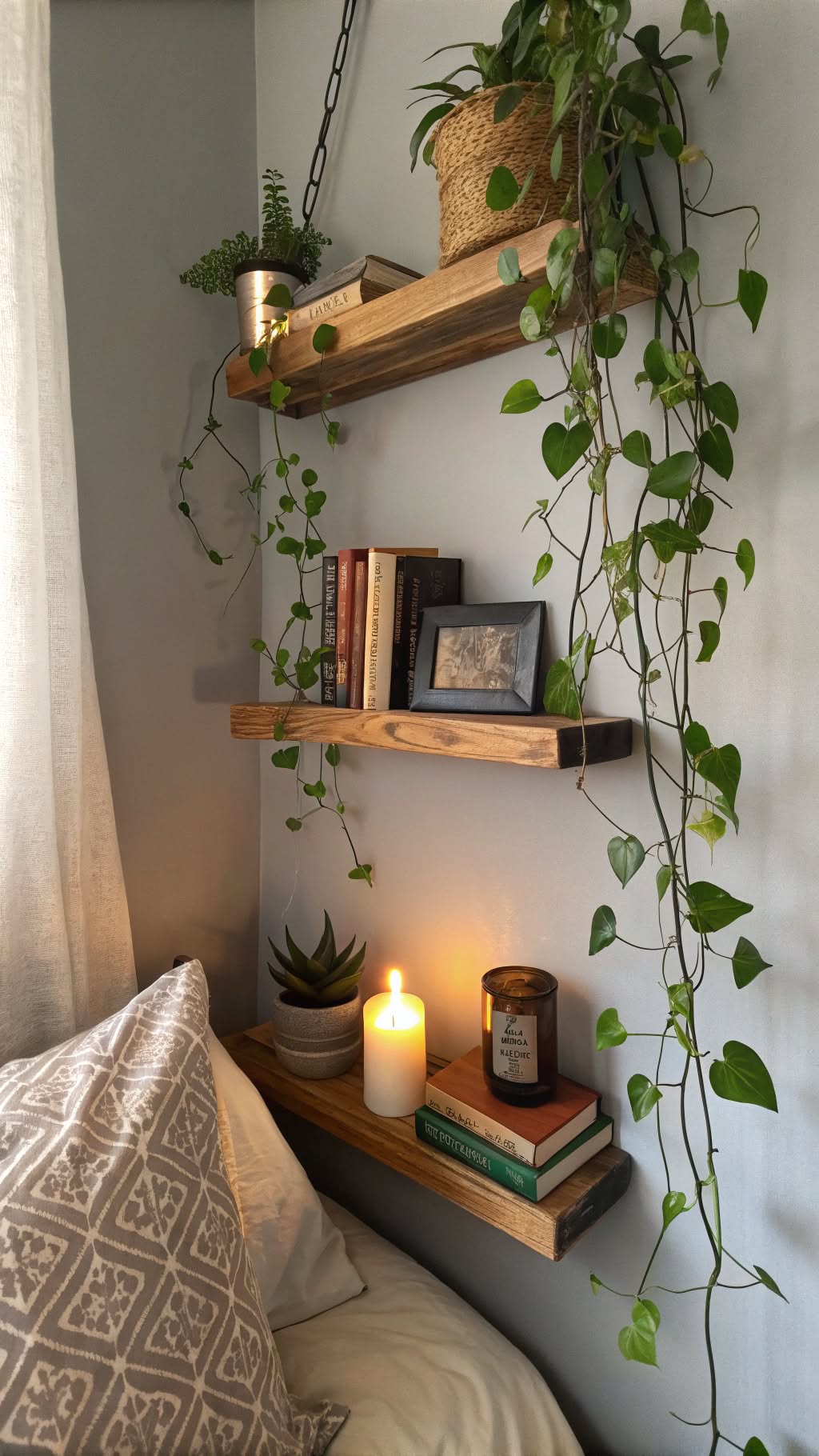 5. Corner Shelves for Underutilized Space