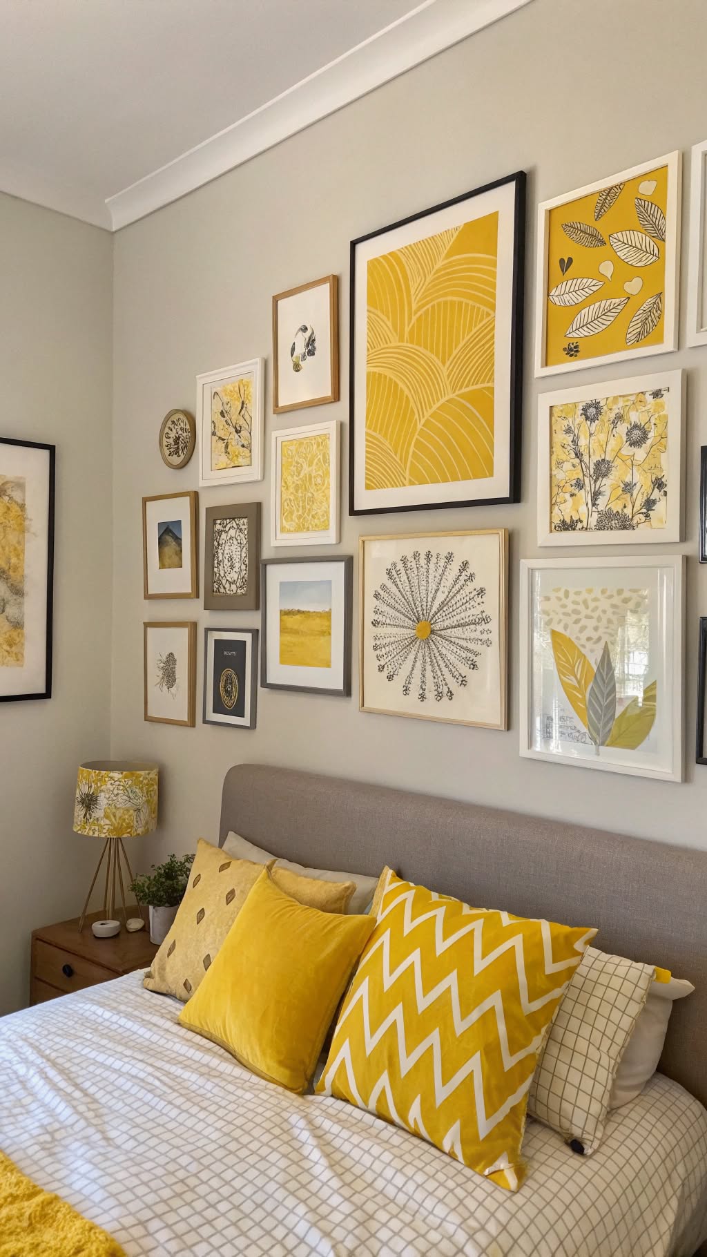 5. Decorate with Yellow Artwork