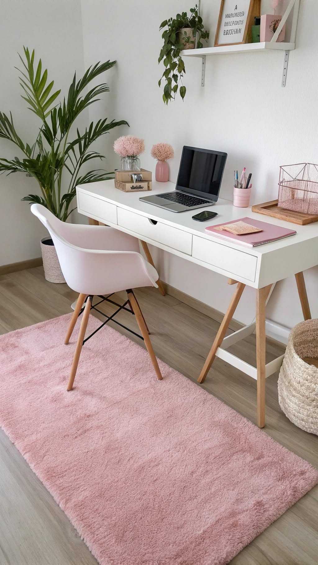 5. Pink Area Rug