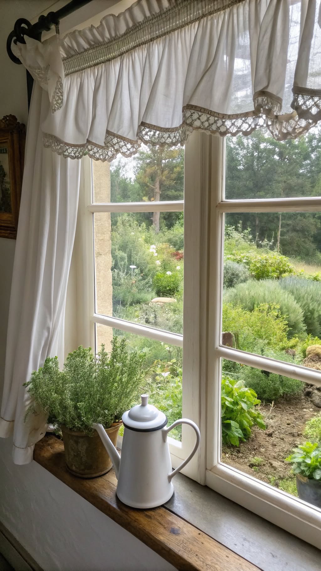 5. Ruffled Valances for a Feminine Touch