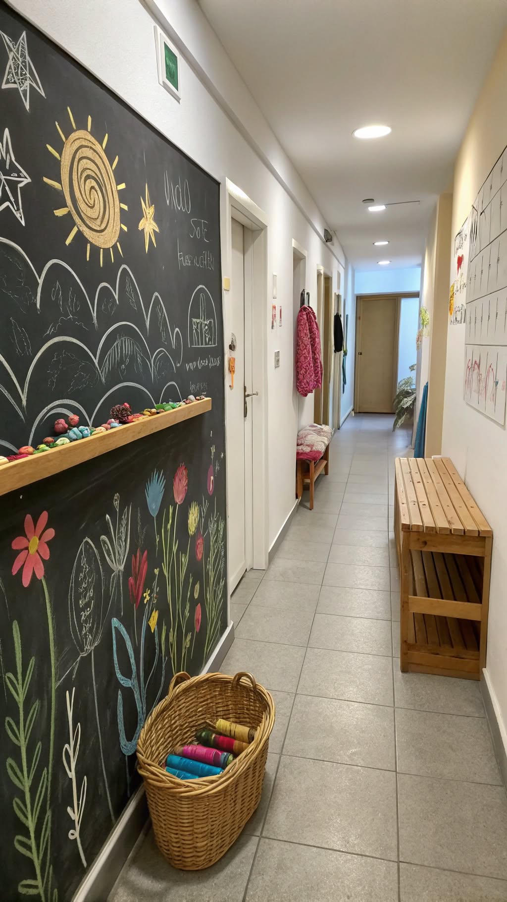 6. Chalkboard Wall for Creativity
