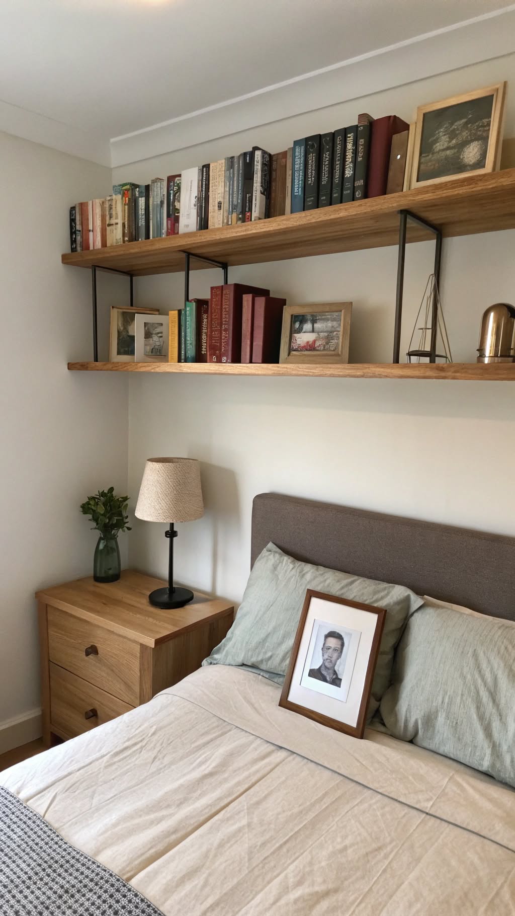 6. Over-the-Bed Shelving for Vertical Storage