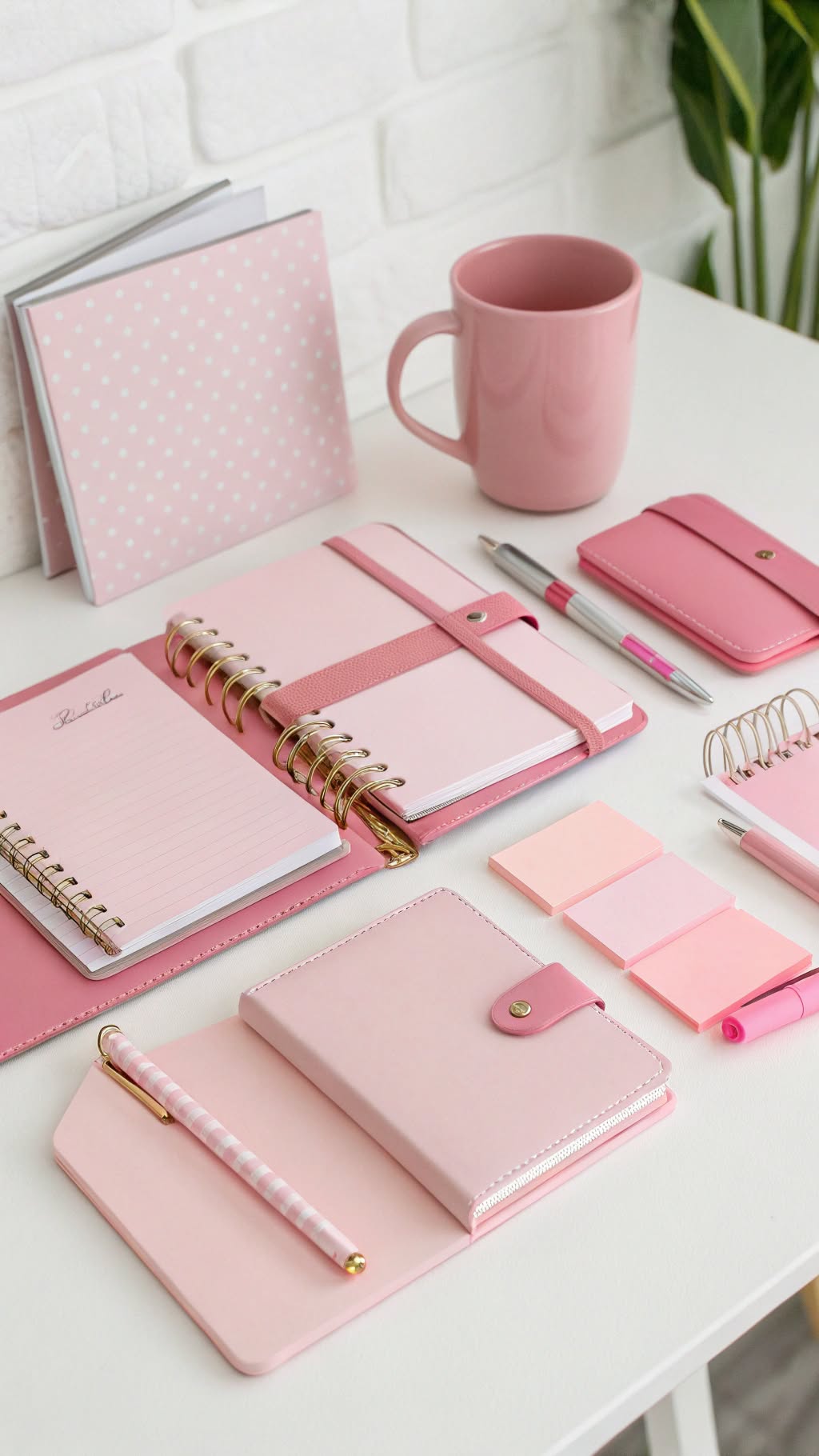 6. Pink Stationery Set