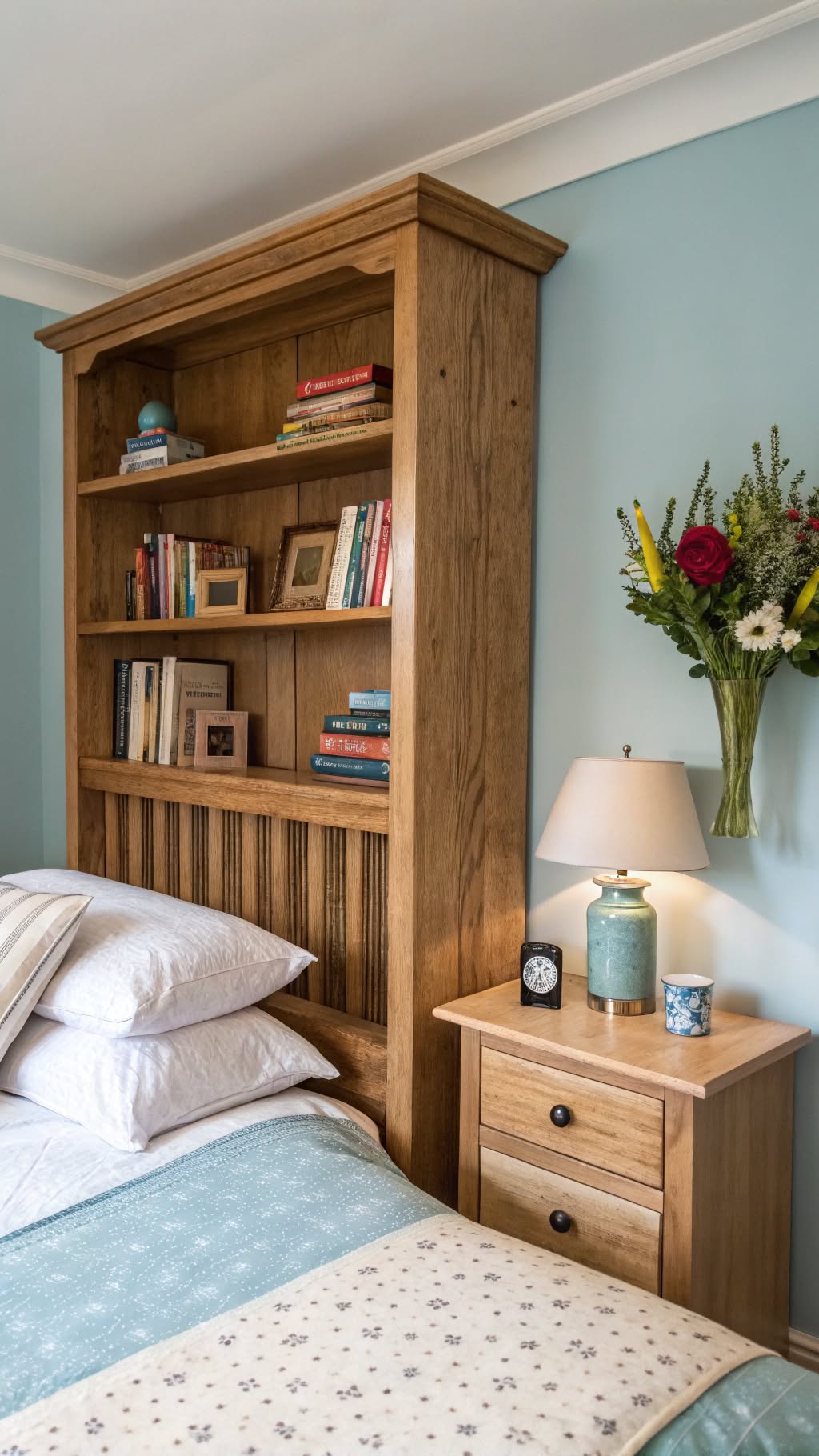7. Bookshelf Headboards for Book Lovers
