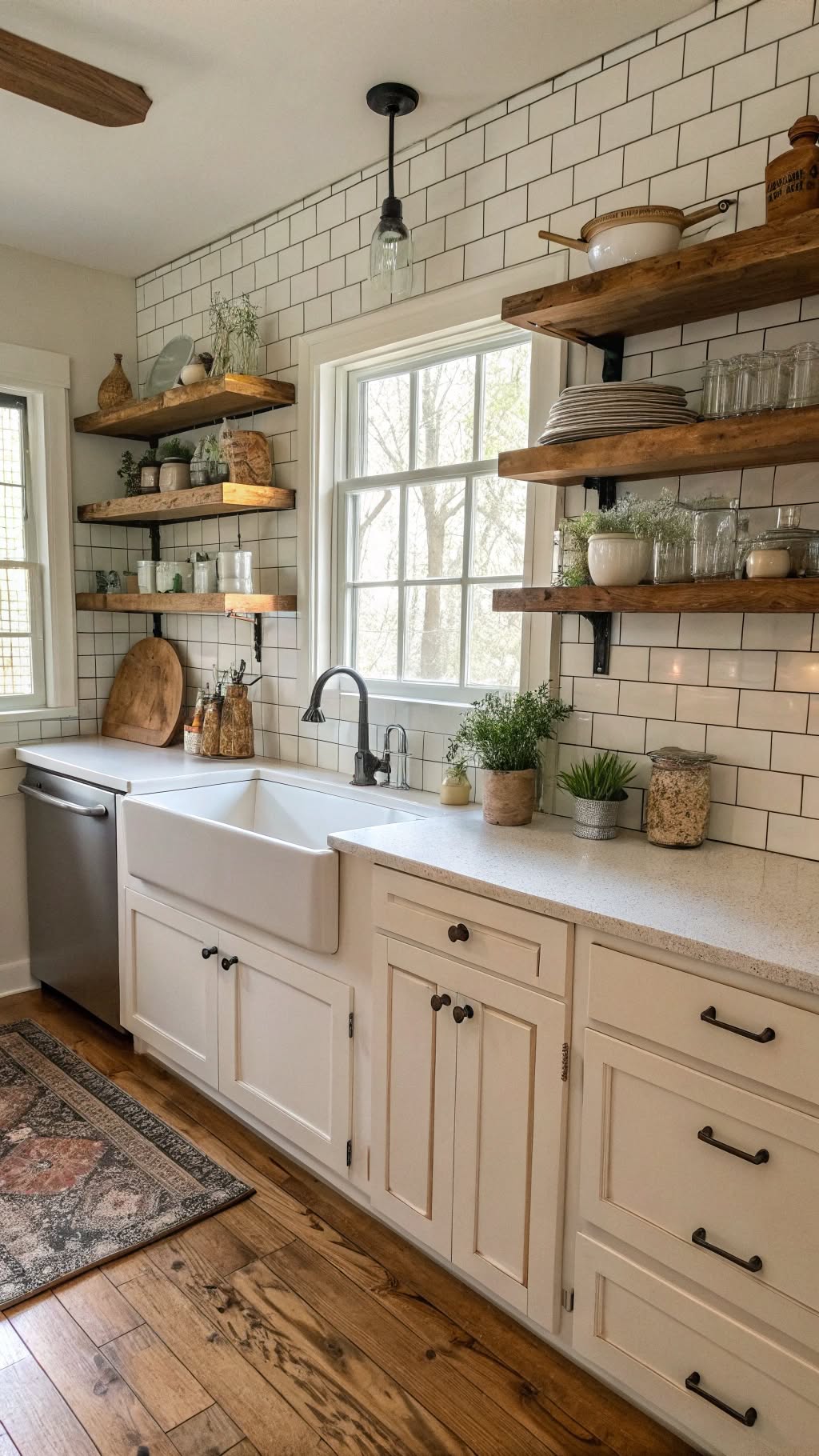 8. Add a Rustic Backsplash