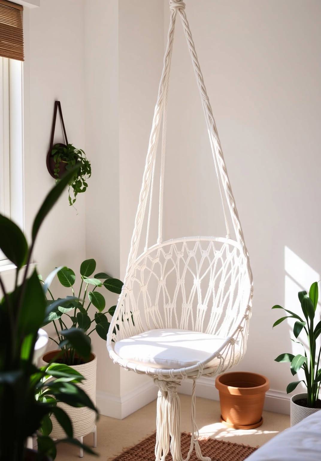 9. Hanging Macramé Chair