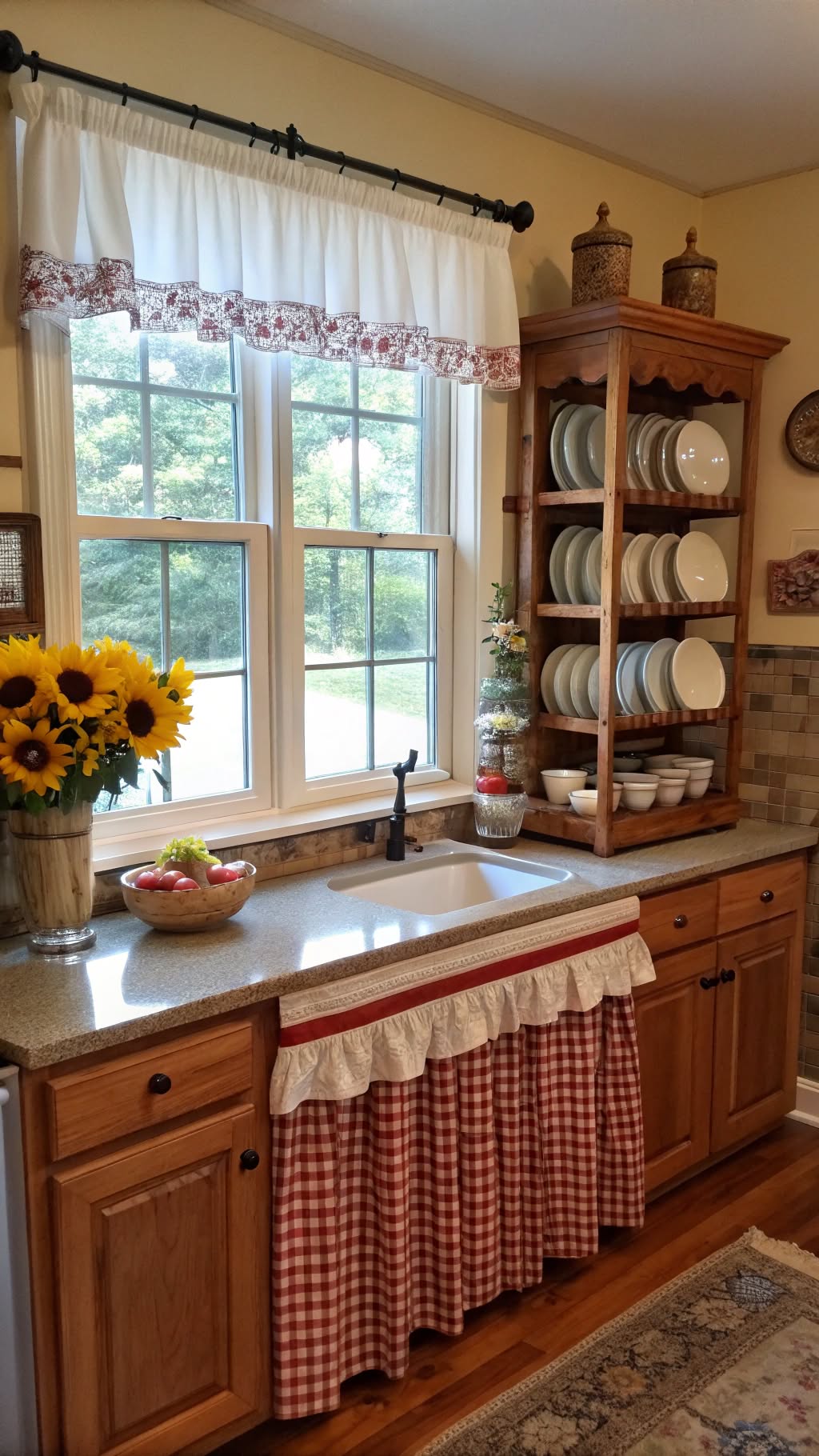 9. Tiered Curtains for Layered, Customizable Style