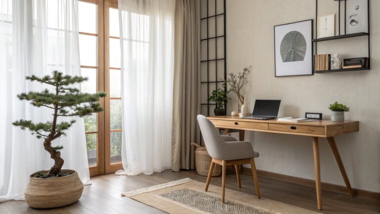 Japandi Home Office Essential Minimalist Study Space Design