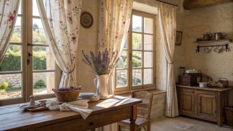 20 French Country Kitchen Curtains For Budget-friendly Style