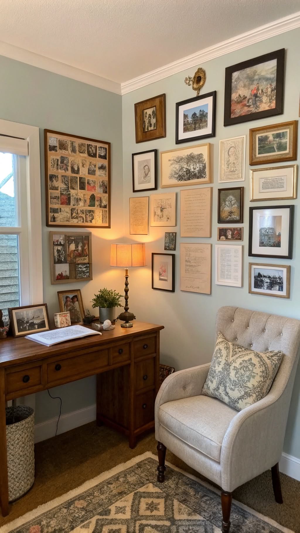 10. Create a Gallery Wall with Thrifted Frames