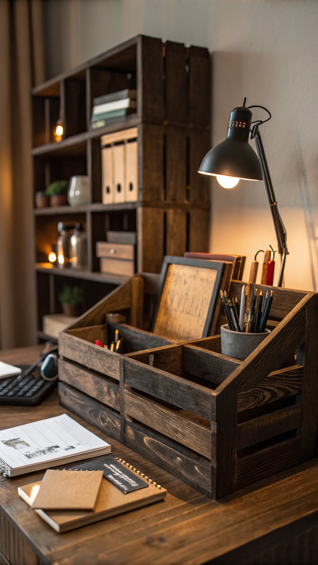 11. DIY Dark Wood Accents