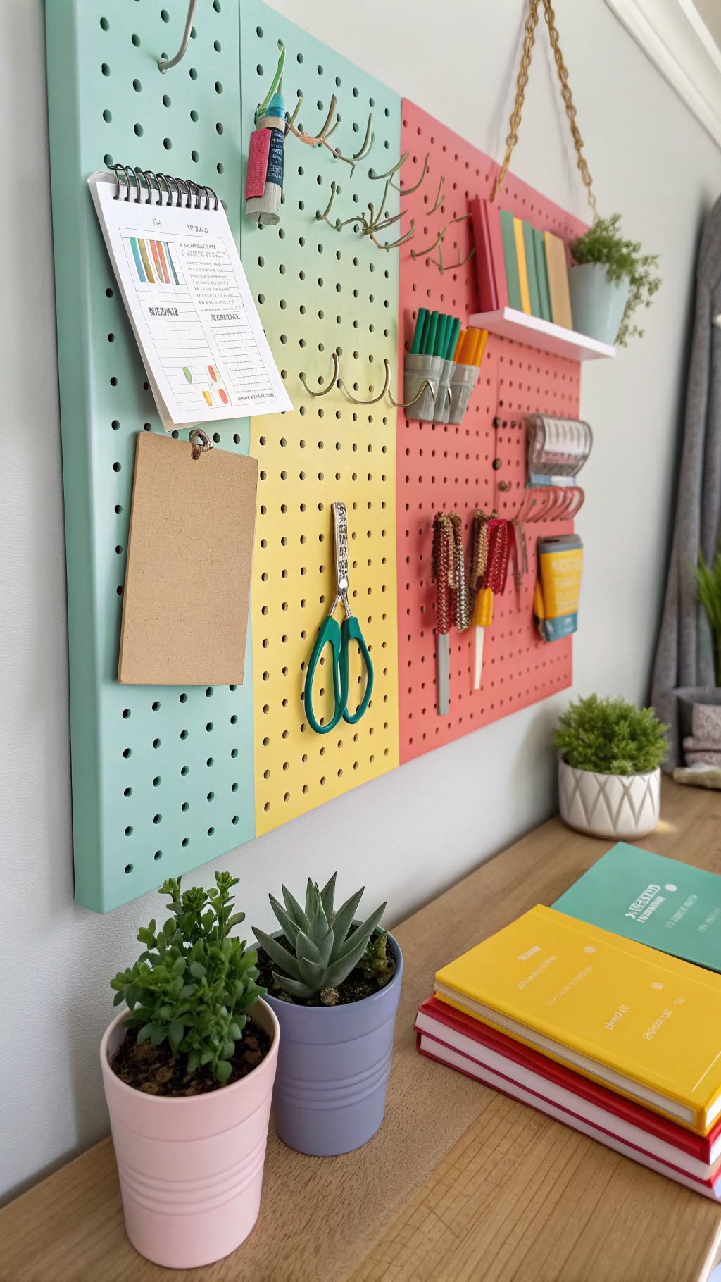 11. Use a Pegboard for Organization