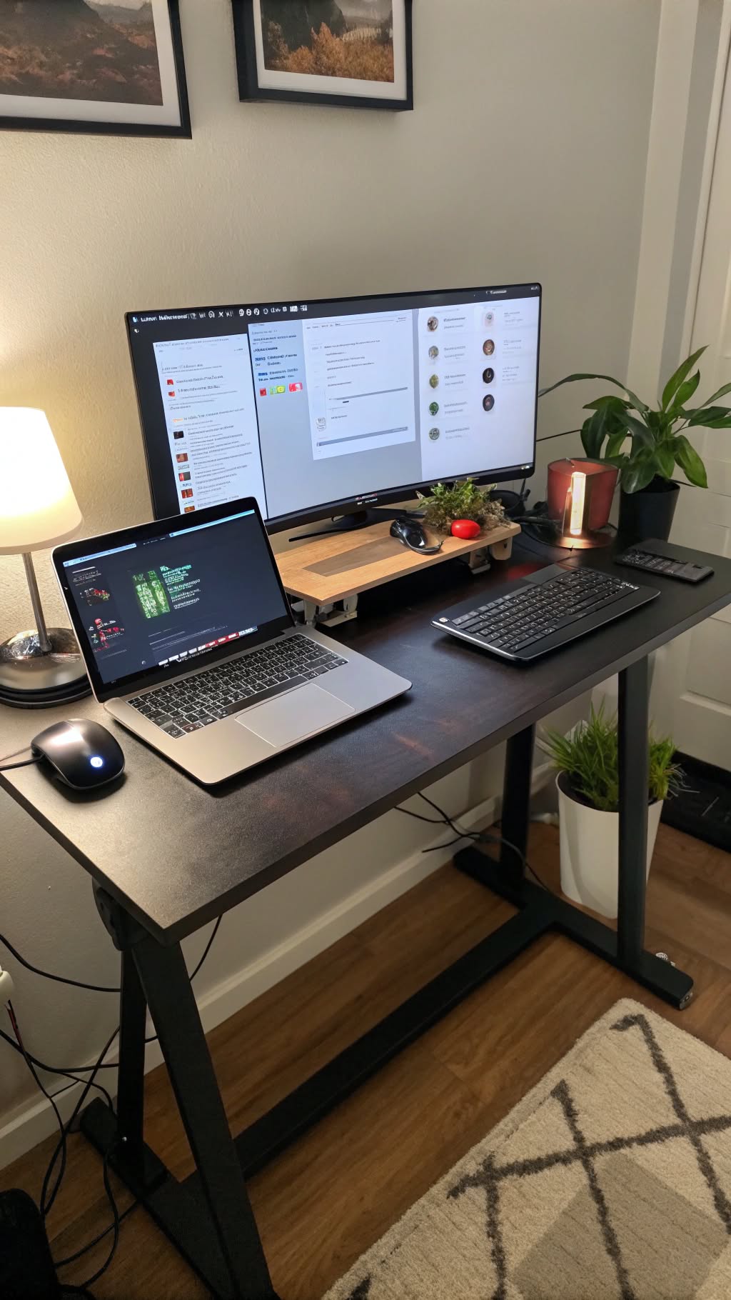 12. Use a Bar Table as a Standing Desk