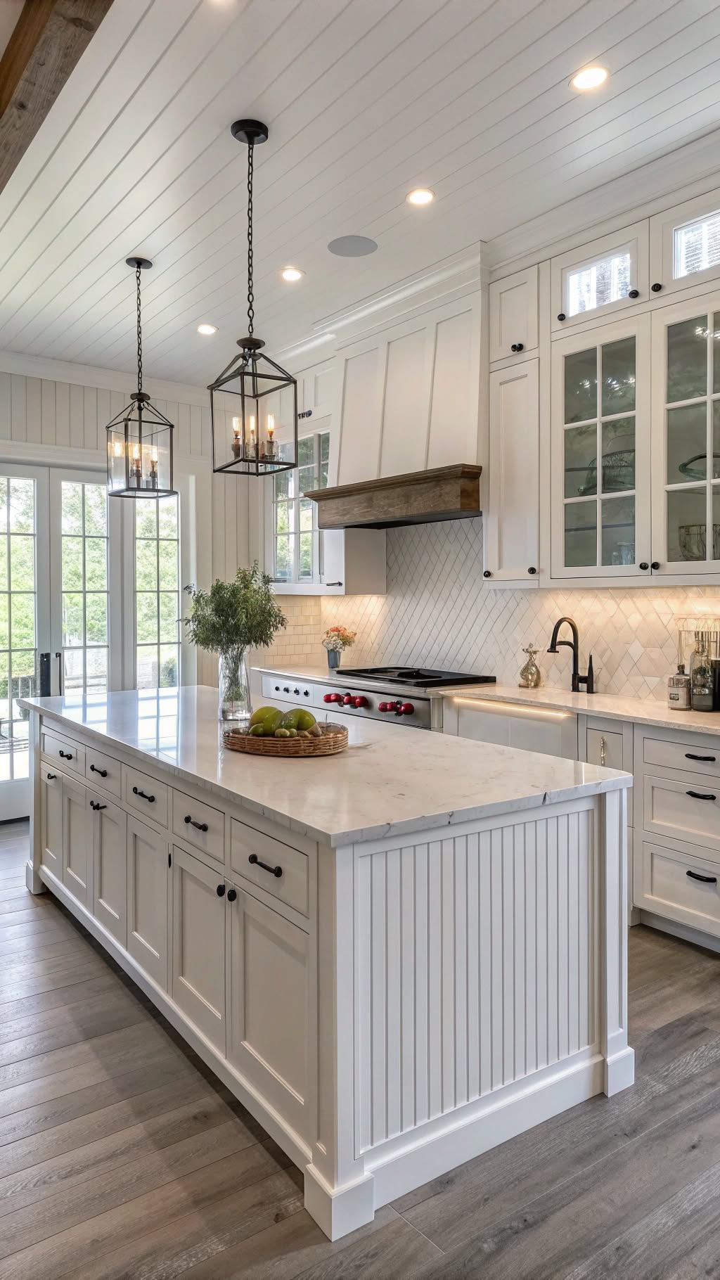 13. Add Beadboard Panels for Texture