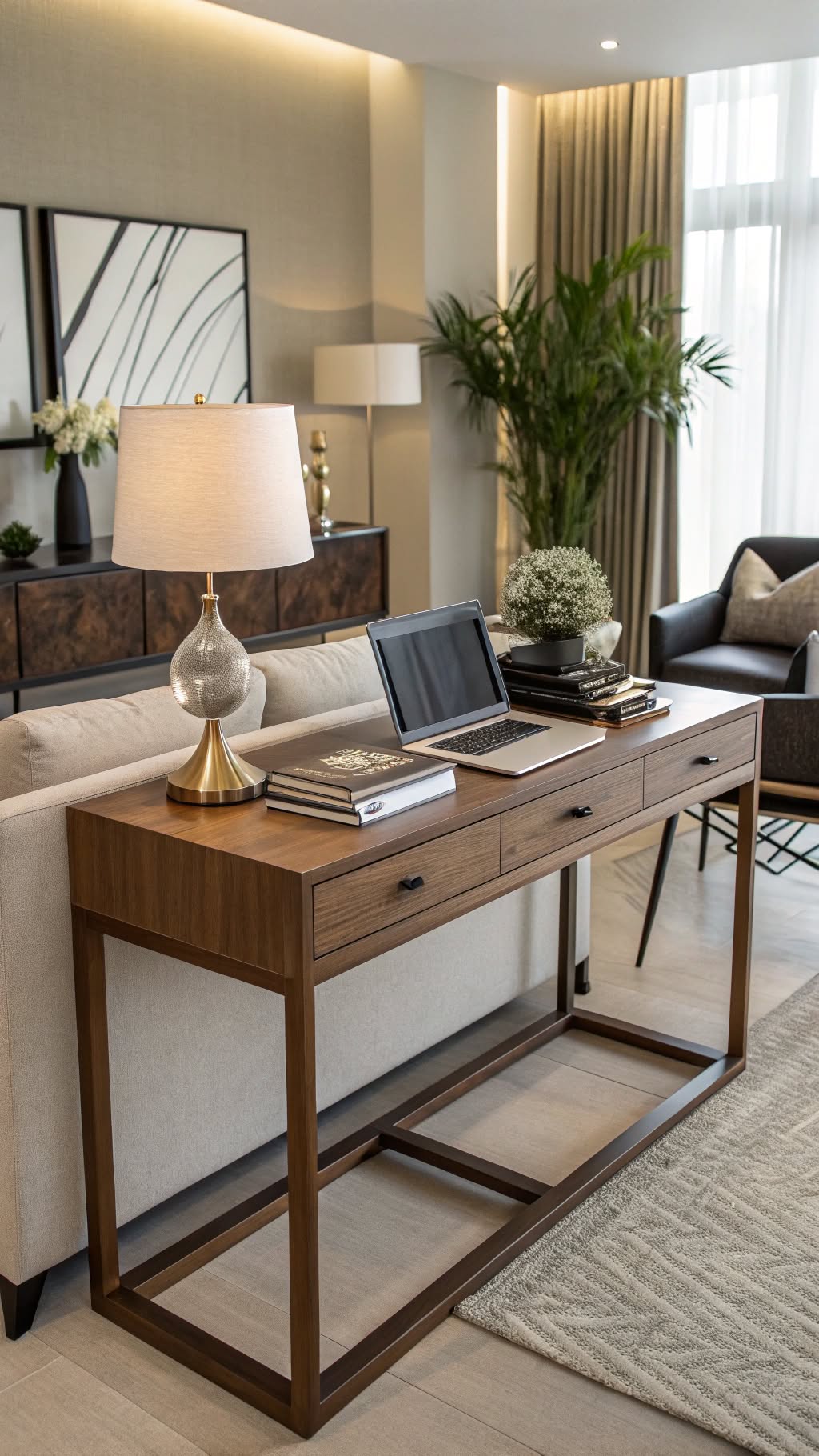16. The Multi-Functional Console Desk