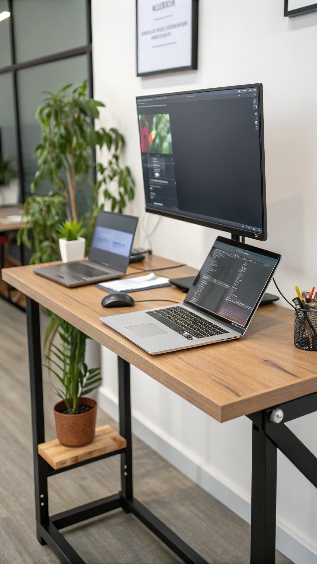 17. Use a Console Table as a Standing Desk