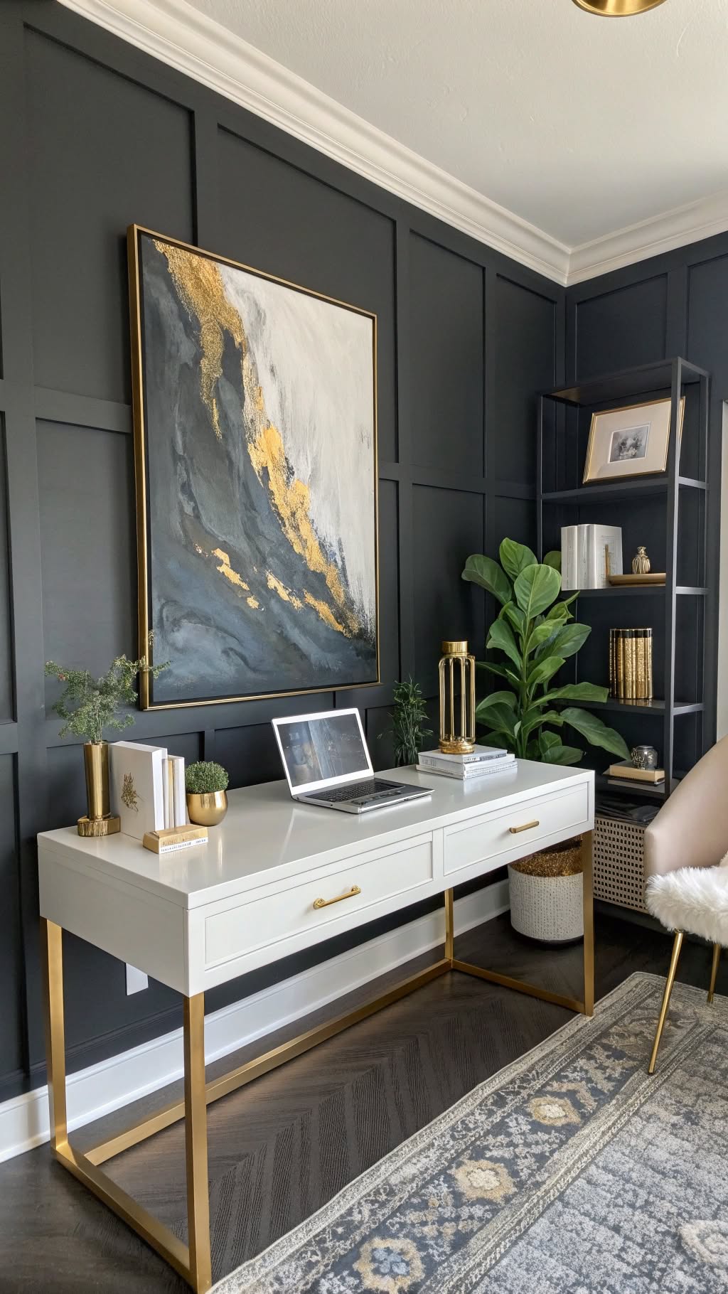 1. Moody Monochrome Walls