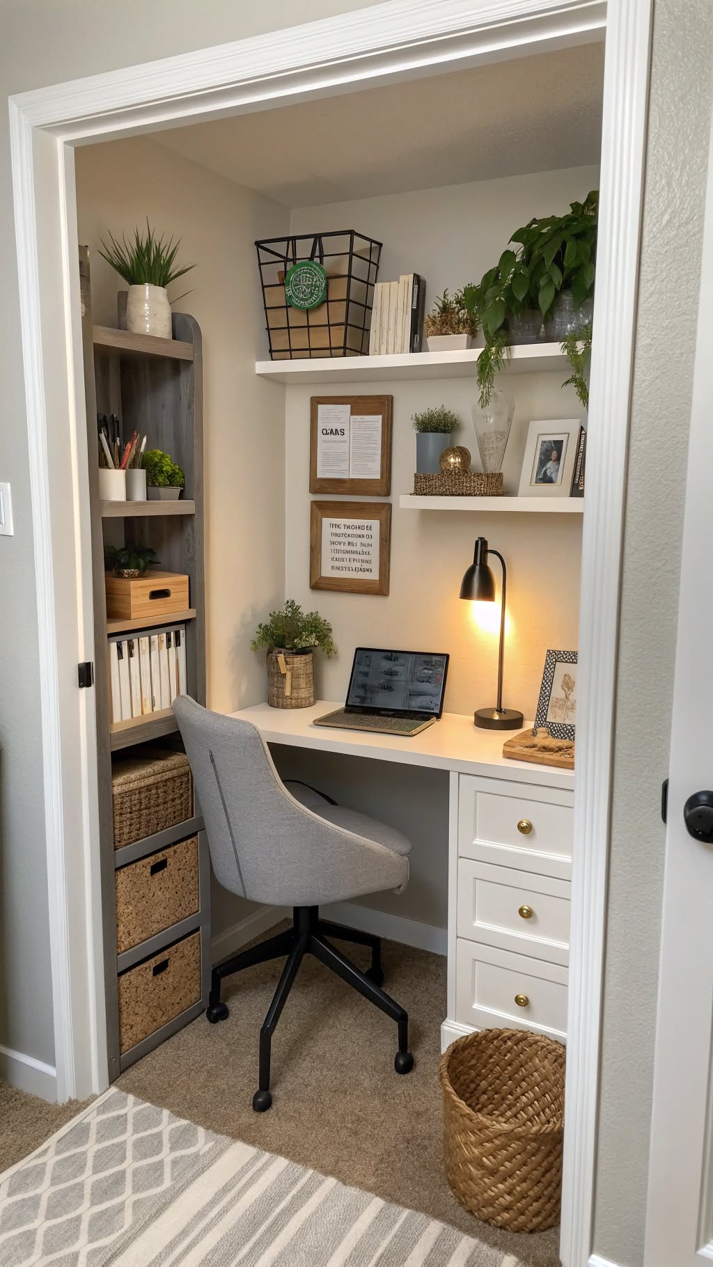 1. Repurpose a Closet into a Cozy Nook