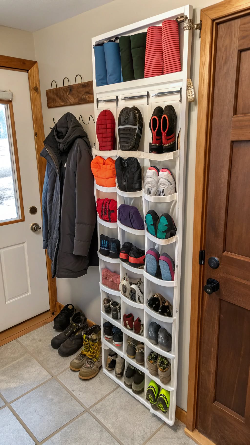 1. Use Over-the-Door Shoe Organizers