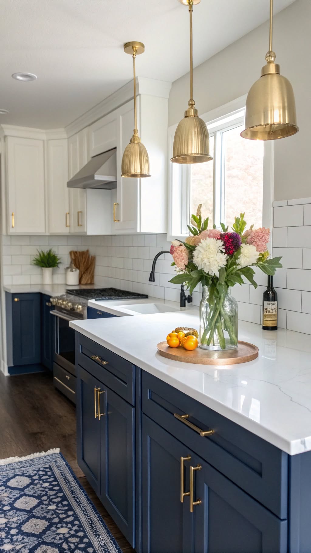 20. Bold Navy Blue for a Dramatic Statement