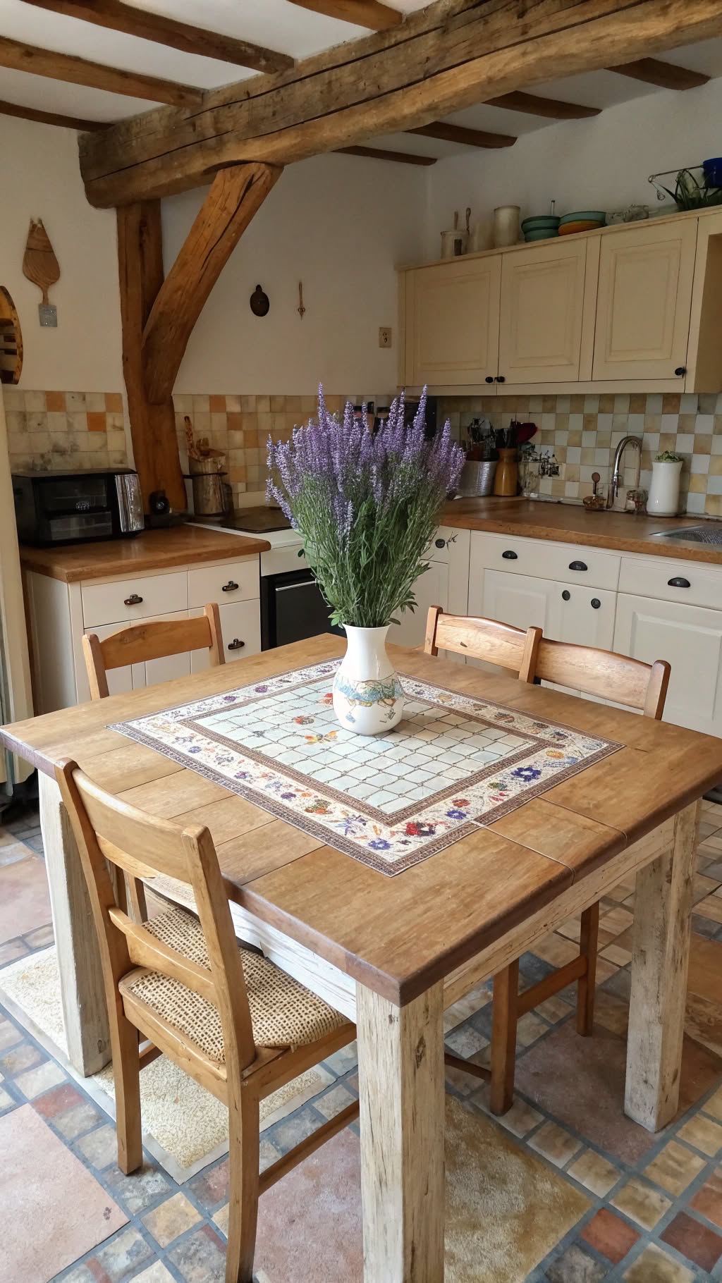27. Table with a Tile Inlay Top