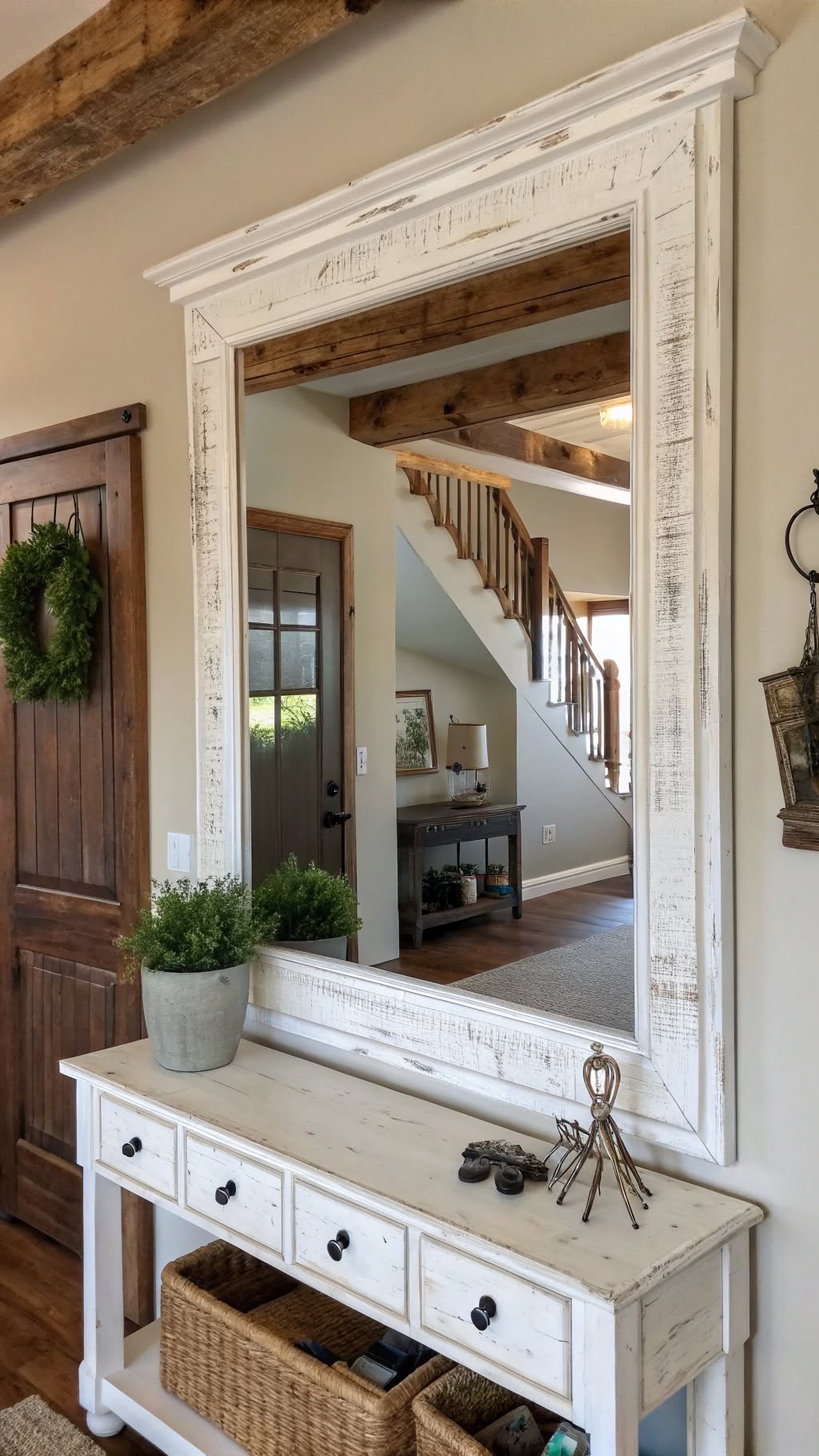 2. Hang a Vintage Mirror for Instant Character