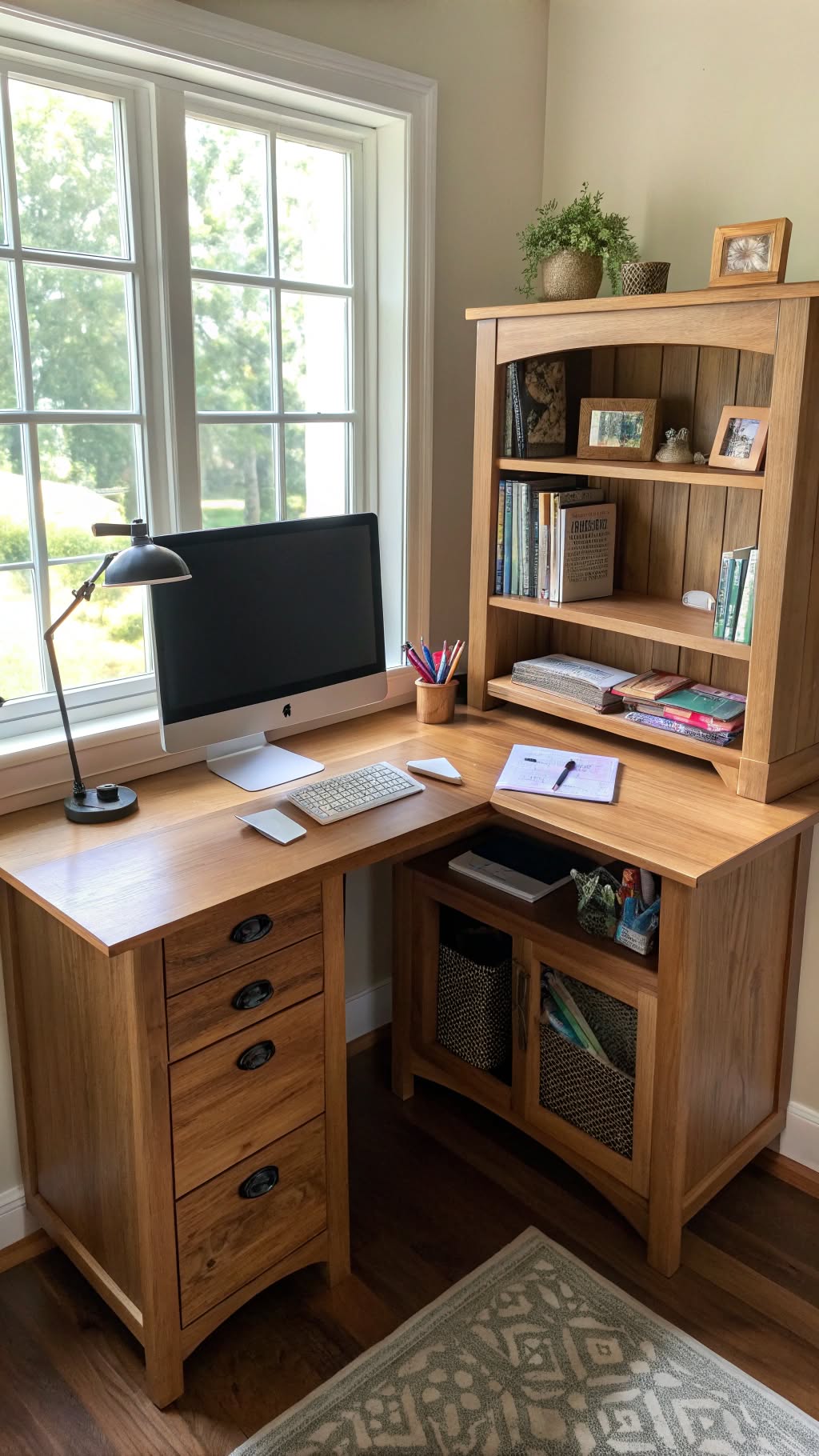 3. Corner Desk to Maximize Unused Space