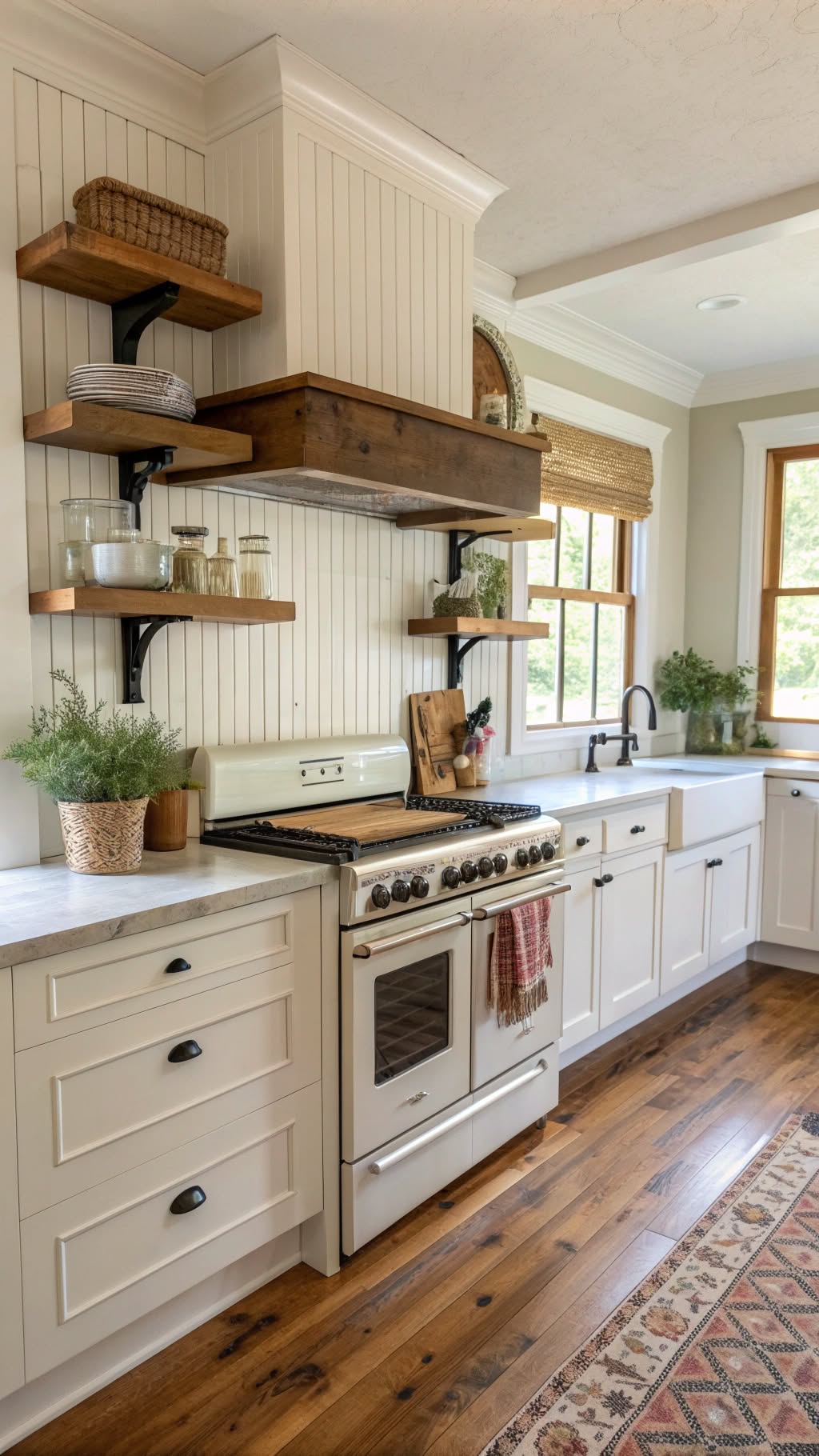 4. Use Beadboard for a Charming Backsplash