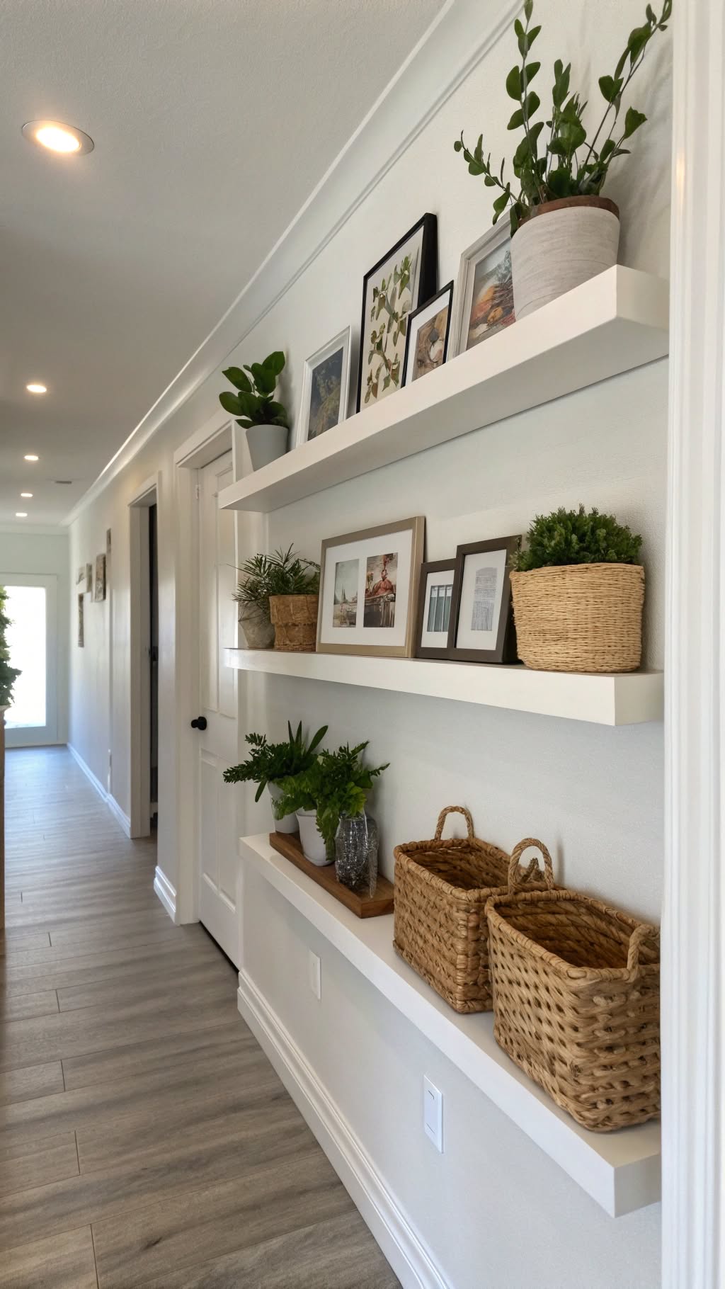 4. Use Floating Shelves for Display and Storage